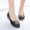 2024 Novos Sapatos Solteiros Femininos Boca Rasa Casual Plataforma Sapatos de Plataforma Preguiçosos de Um Passo