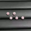 Pó Colorido Prensado em Concha de Resina Flor Rosa Contas Soltas com Furos Horizontais, Contas Espaçadoras de Flor para Pulseiras e Colares DIY, Acessórios Atacado