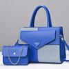 Nova bolsa de costura, contraste de cores, bolsa de alto valor, bolsa de ombro cross-border, leve, luxuosa, para deslocamento diário, bolsa crossbody da moda