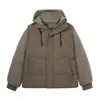 Invierno Nuevo Dos Piezas Falsas Algodón Relleno Espesado Algodón Ins Chaqueta con Capucha Holgada Chaqueta Acolchada Juvenil Moderna Corta