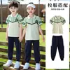 Uniformes de jardín de infantes para primavera y otoño, uniformes de escuela primaria para primavera y otoño, uniformes de clase de deportes para niños, conjunto de tres piezas estilo británico