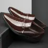 Zapatos de vestir de cuero para hombre al por mayor transfronterizos charol brillante slip-on calzado formal zapatos de boda talla grande 48 novio estilo británico zapatos de hombre