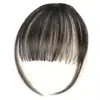 Aplique de franja natural europeu e americano transfronteiriço para mulheres, linha do cabelo fina estilo francês com costeletas e franja reta
