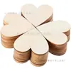 Plantilla con forma de corazón DIY decoración de boda hecha a mano tablero de madera varios tamaños viruta de madera para jardín de infantes hecha a mano madera al por mayor