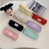 34223 ins Estilo Novo Bolsa de Lápis Macaron Bolsa de Maquiagem Pequena Bolsa de Armazenamento Portátil Bolsa de Lápis Portátil Necessaire