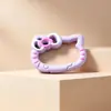 Hebilla de resorte con forma de lazo y efecto de goteo de aceite de color caramelo, accesorio DIY, conector de hebilla colgante para bolsa de dibujos animados lindo