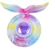 Flotador Inflable para Piscina de Sirena con Brillantina y Volante 0-6 Años Mayoreo