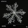 Floco de neve em pó pegajoso escovado de Natal, decoração de janela de árvore de Natal, pingente de neve, adesivos de vidro, materiais de layout de atmosfera