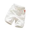 Pantalones cortos de verano para hombre, pantalones cortos de playa, holgados, informales, de algodón y lino, con etiqueta roja, pantalones cortos deportivos vintage para hombre.