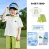 Conjunto Deportivo de Dos Piezas Estilo Europeo para Niños Camiseta de Manga Corta y Shorts Atuendo de Verano 2026 Nueva Ropa Infantil para Niños y Bebés Temporada de Verano