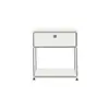 Mesa de noche modular usada con cajones de acero inoxidable, armario de almacenamiento moderno minimalista para dormitorio, mueble lateral USM