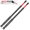 150mm6 polegadas PH2 chave de fenda magnética S2 aço manual broca de parafuso elétrico haste hexagonal de 1/4 "cabeça de lote