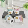 Caneca de porcelana Medusa estilo europeu, copo de água de cerâmica decorado com ouro, xícara de café para casa, presente corporativo, atacado de fábrica
