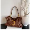 Bolsas de Mujer Transfronterizas 2026 Nueva Moda Coreana Bolso Nube Plegado Gran Capacidad Bolso de Hombro Cruzado para Axila Moderno