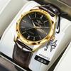 Reloj para hombre de moda transfronterizo, impermeable, de acero de tungsteno, doble calendario, de cuarzo, luminoso, entrega en una sola pieza