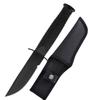 Cuchillo Recto Pequeño para Exteriores, Cuchillo para Fruta, Mango de Fibra de Vidrio con Nylon, Cuchillo de Supervivencia en la Naturaleza, Cuchillo EDC para Acampar, Acero 440 de Alta Dureza