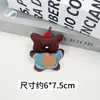 Tecido Cachorro Urso Acessórios Grampo de Cabelo Roupa Desenho Animado Fofo Moda Estiloso Doce Acessórios Boneca Broche de Boneca