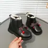 Nuevas Botas Martin para Niñas Otoño/Invierno Estilo Coreano Lindas Botas Princesa Cereza Botas de Caña Baja con Lazo para Bebé Modernas