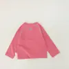 Camiseta de Verão Dopamina Fina de Manga Longa para Meninas, Camisa Versátil Leve com Proteção Solar, Camada de Base Respirável de Manga Longa para Bebês