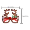 Gafas Navideñas Transfronterizas, Cornamentas de Reno, Accesorios de Decoración para Fiestas Navideñas, Gafas de Reno de Papá Noel