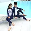 Traje de Buceo Nuevo para Pareja Traje de Baño de Manga Larga Traje de Medusa para Hombre y Mujer Traje de Snorkel Traje de Baño Conservador para Playa