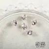 Decoraciones Brillantes para Uñas con Acabado, con Pedrería de Cristal de Alta Calidad con Forma de Huevo de Paloma, Pedrería con Forma de Azúcar Hielo y Pequeños Accesorios para Uñas Portátiles