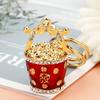 Guochao Fortune Fortune Hulu Chaveiro De Carro Feminino Criativo Diamante Bolsa Pingente Chaveiro De Metal Chaveiro Presente Lote