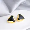 Brincos de gota triangulares de luxo leve retrô da Coreia do Sul, brincos simples e elegantes para mulheres, brincos de estilo frio versáteis