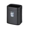 Cubo de basura cuadrado sin tapa de acero inoxidable al por mayor para oficina, hogar, cocina, sala de estar, baño, habitación de hotel