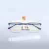 Gafas de negocio casual para hombre al por mayor 8882, montura de medio aro ultraligera, marco semi-titanio, varilla de acero plástico superelástica y resistente