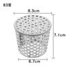 Drenaje de Piso Cónico de Acero Inoxidable con Salida Lateral para Azotea, Rejilla Redonda a Prueba de Insectos y Roedores, Tapón de PVC Transpirable para Drenaje