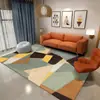 Nueva Alfombra de Piso Sala de Estar Dormitorio Lujo Ligero Alta Calidad Simple Cobertura Total Sofá Alfombra de Piso Grande Mesa de Café Limpiable Alfombra de Mesita de Noche