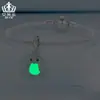 Aifule Material de Cobre Misterioso Búho Luminoso Colgante de Moda DIY Versátil Divertido Animales Dijes con Cuentas