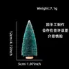 Decoración Navideña para el Hogar Mini Árbol de Navidad Torre de Nieve de Seda Sisal Pino Azul Verde Blanco Árbol de Navidad Pequeño Adornos de Escritorio