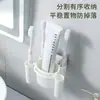 Colgador de pared sin perforaciones para cepillos de dientes, soporte creativo poroso sin costuras para cuchillas de afeitar, soporte para cepillos de dientes paste multiusos para baño