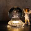 Novos Enfeites de Bola de Cristal Base Luminosa Artesanato de Cristal Criativo Presentes Luz Noturna para Interior 3D Base de Vidro