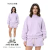 Ropa de Mujer Cai Xiang Dao Superventas Transfronterizo Sudadera Estilo Americano Ins de 350g con Forro Polar y Cuello Semi Alto Color Dopamina