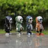 Muñeca de Halloween personalizada de fábrica, adornos de artesanía de resina, decoraciones de calavera para jardín exterior, venta al por mayor
