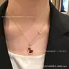 Collar de Calabaza Roja Kirin para Mujer, Chapado en Oro Rosa de 18 Quilates, Año de la Serpiente, Ágata de Fortuna y Prosperidad, Pulsera de Nácar Blanco, Pendientes, Lujo Ligero