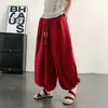 Pantalones de chándal térmicos transpirables con textura para hombre 8XL talla grande estilo chino holgados casuales con cordón resistentes
