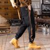 Pantalones Harem Elegantes para Hombre, Pantalones Casuales tipo Jogger de Corte Holgado, Pantalones de Bloques de Color Otoño e Invierno, Pantalones Cargo, Pantalones con Diseño de Bloques de Color para Hombre