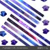 Venta al por mayor de estrellas de origami con impresión a color creativa de varios tamaños, estrellas apiladas DIY, papelería creativa hecha a mano para estudiantes