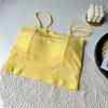 Camisola de seda de hielo sin costuras, hermosa espalda, sin aros de acero, con base interior transpirable, sexy y cómoda para el exterior, para mujer