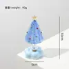 Árvore de Natal de vidro giratório Zibo transfronteiriça, um artesanato de vidro rotativo, atacado para decorações criativas de mesa