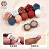 Lenço Magnético Cruzado com Fivela Magnética de Macaron Cabeça de Fivela Magnética para Lenço Véu de Lenço Gola de Xale Fivela Magnética Anti-Exposição
