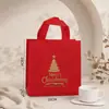 Bolsas de Navidad Transfronterizas con Estampado Dorado Láser No Tejidas, Bolsas de Regalo Láser, Bolsas de Dulces de Halloween al por Mayor de Alta Calidad