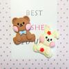 Acessórios de resina DIY de desenho animado explosivo, fofos, cor de arroz com curry, acessórios de cabelo de urso e coelho, material de decoração para capa de celular