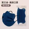 Máscara respirável com proteção solar, proteção para os olhos em formato de borboleta, máscara descartável à prova de poeira, branco, preto, moda Morandi, embalagem individual