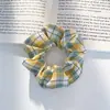 Scrunchie Fofo Estilo JK Acadêmico Coreano, Elástico de Cabelo para Meninas, Acessório de Cabelo