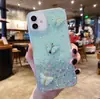 Adequado para Capa de Celular Samsung S26Ultra S22 Colar S24U Acessórios com Glitter DIY Capa de Celular Três Borboletas